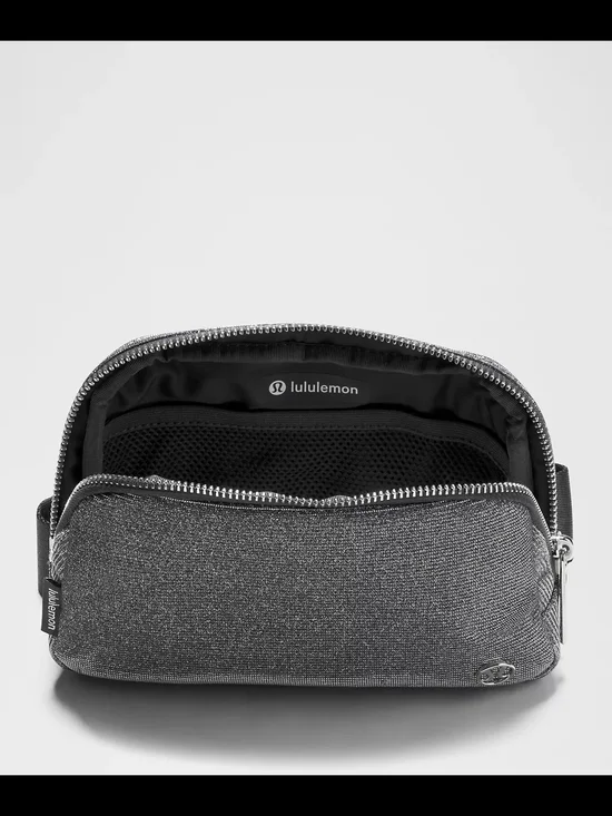 Lululemon Glitter Everywhere Belt Bag 1L Dark Silver Graphite Gray - Picture 6 of 9